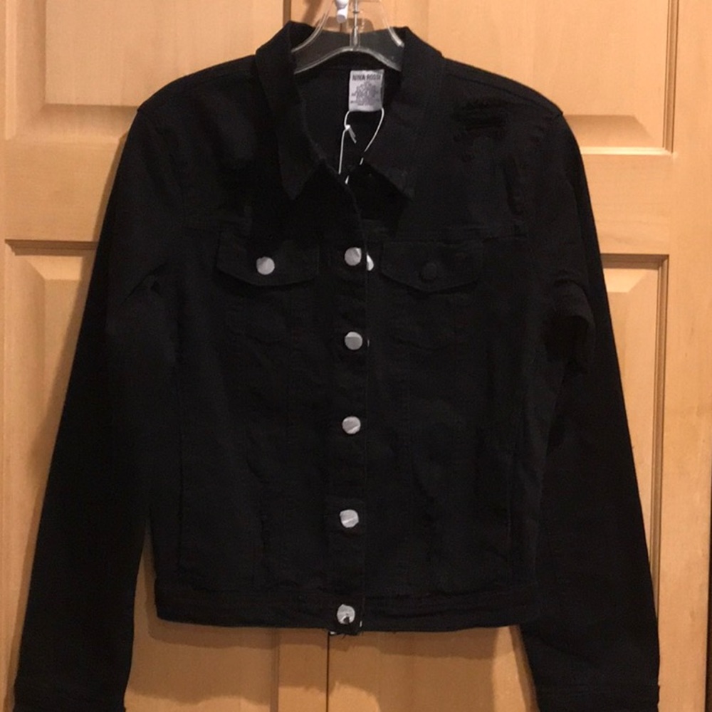 New Nina Rossi Junior Distressed Jean Jacket